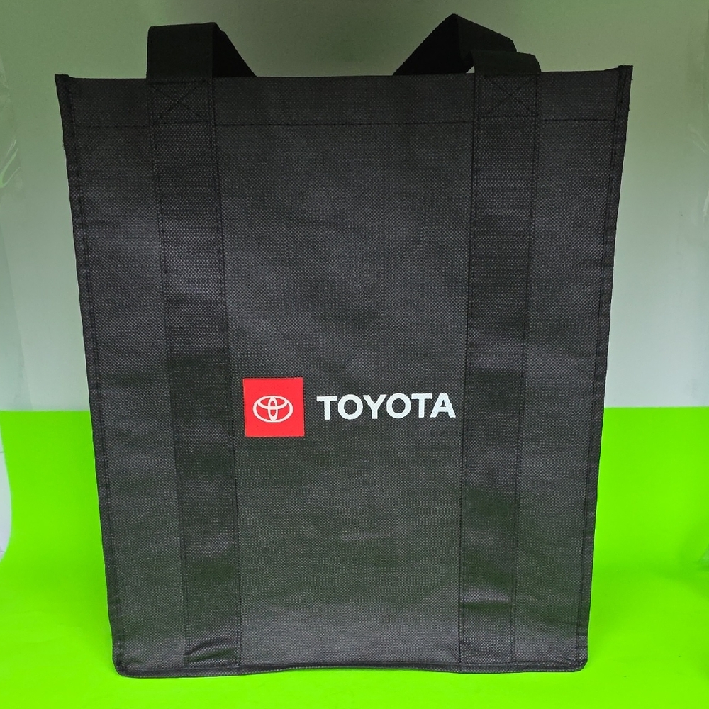 Toyota Black Grocery Style Tote Bag 15H X 13W X 9.5D